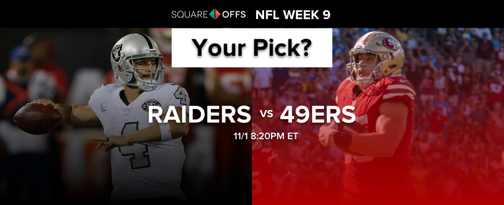 Oakland vs San Francisco - Who's your pick to win? #NFLWeek9