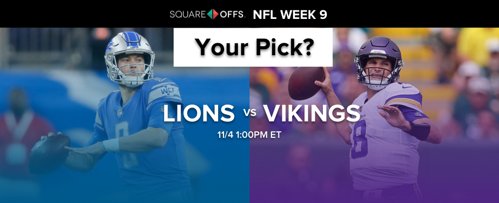 Detroit vs Minnesota - Who's your pick to win? #NFLWeek9