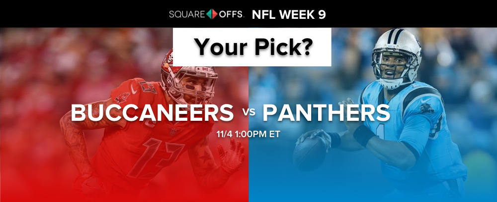 Tampa Bay vs Carolina - Who's your pick to win? #NFLWeek9