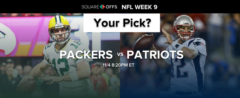 Green Bay vs New England - Who's your pick to win? #NFLWeek9