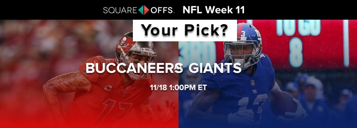 Tampa Bay vs New York - Who's your pick to win? #NFLWeek11