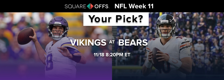 Minnesota vs Chicago - Who's your pick to win? #NFLWeek11