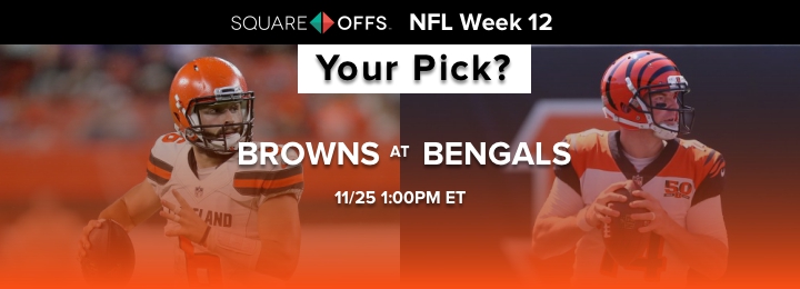 Cleveland vs Cincinnati - Who's your pick to win? #NFLWeek12