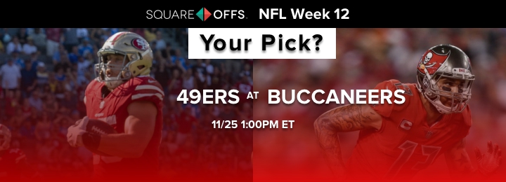 San Francisco vs Tampa Bay - Who's your pick to win? #NFLWeek12