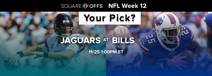 Jacksonville vs Buffalo - Who's your pick to win? #NFLWeek12