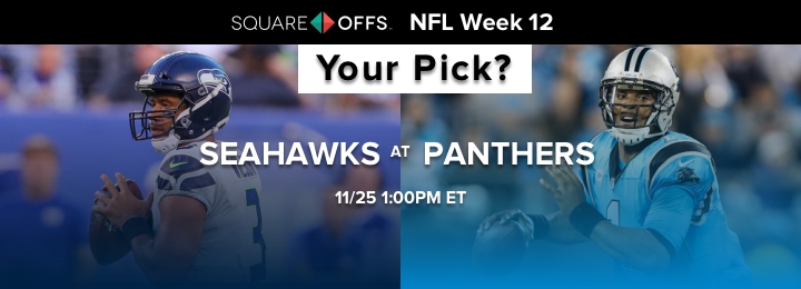 Seattle vs Carolina - Who's your pick to win? #NFLWeek12