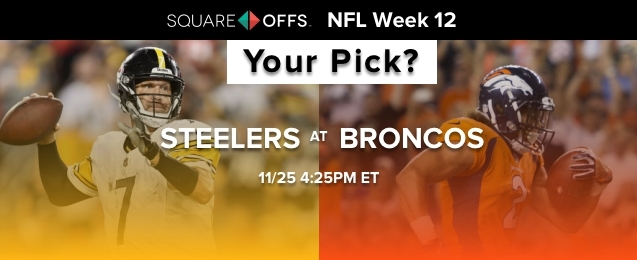 Pittsburgh vs Denver - Who's your pick to win? #NFLWeek12