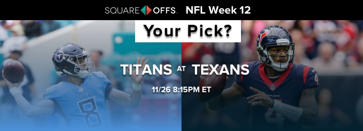 Tennessee vs Houston - Who's your pick to win? #NFLWeek12