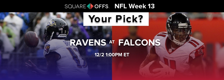 Baltimore vs Atlanta - Who's your pick to win? #NFLWeek13