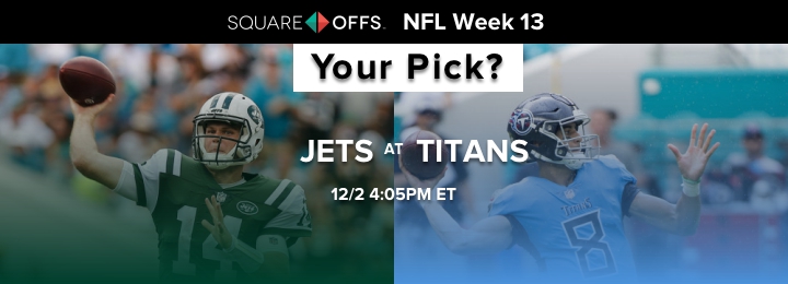 New York vs Tennessee - Who's your pick to win? #NFLWeek13