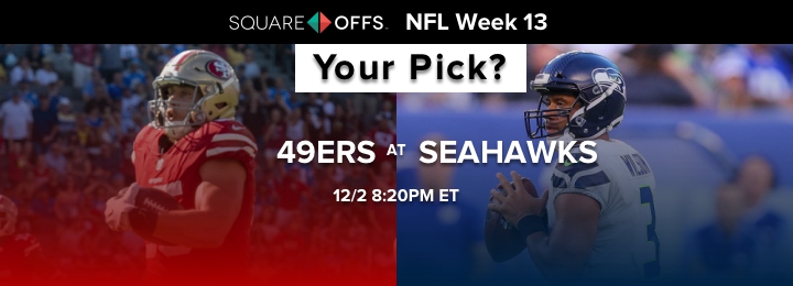 San Francisco vs Seattle - Who's your pick to win? #NFLWeek13