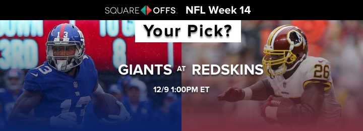 New York vs Washington - Who's your pick to win? #NFLWeek14