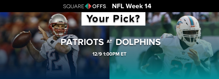 New England vs Miami - Who's your pick to win? #NFLWeek14
