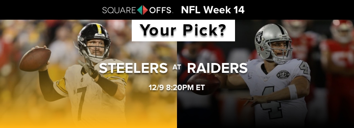 Pittsburgh vs Oakland - Who's your pick to win? #NFLWeek14