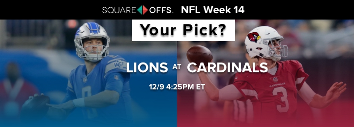 Detroit vs Arizona - Who's your pick to win? #NFLWeek14