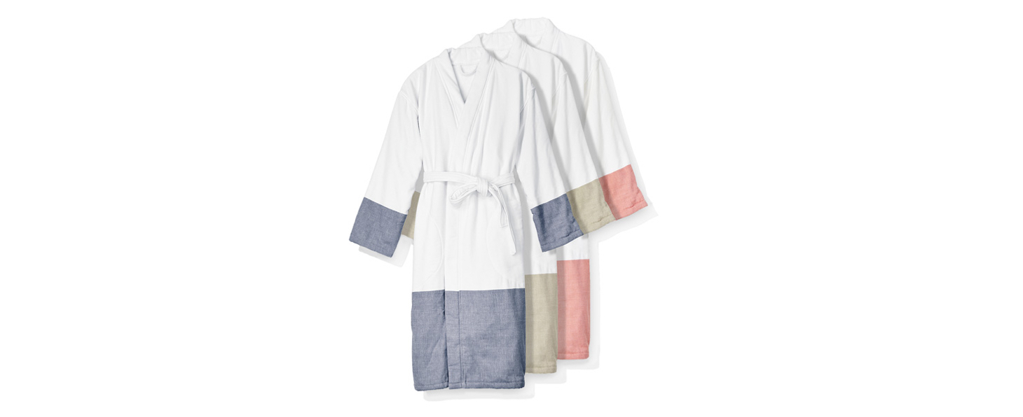 Oprah's Favorite Things - Greenwich Color Block Robe by Kassatex