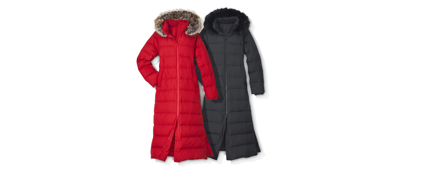 Oprah's Favorite Things - Faux Fur Hooded Down Coat by Lands' End