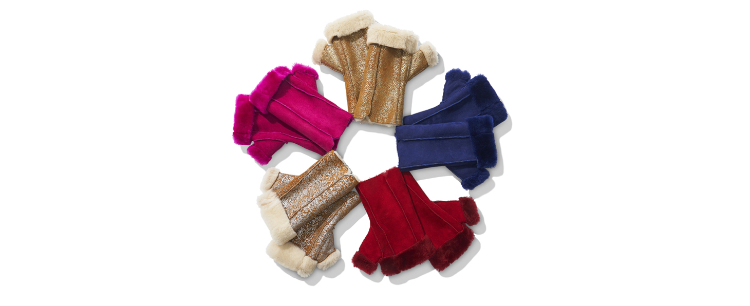 Oprah's Favorite Things - Shearling Fingerless Gloves
