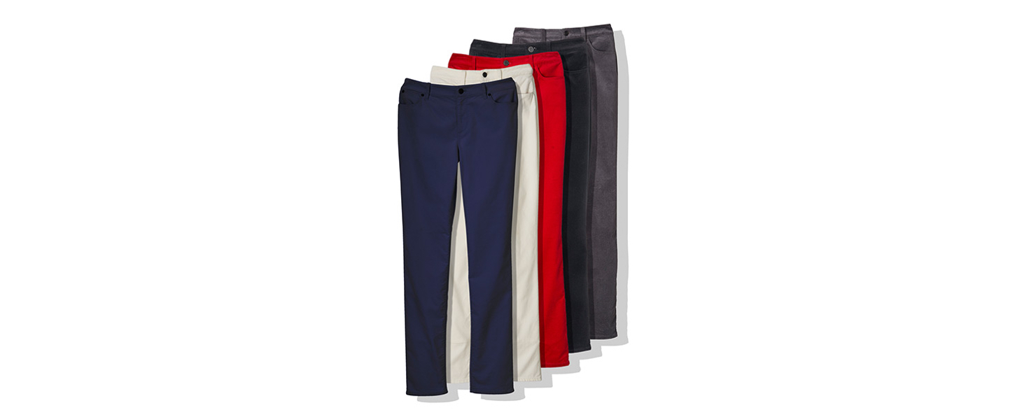 Oprah's Favorite Things - High Rise Straight Leg Velveteen Pant