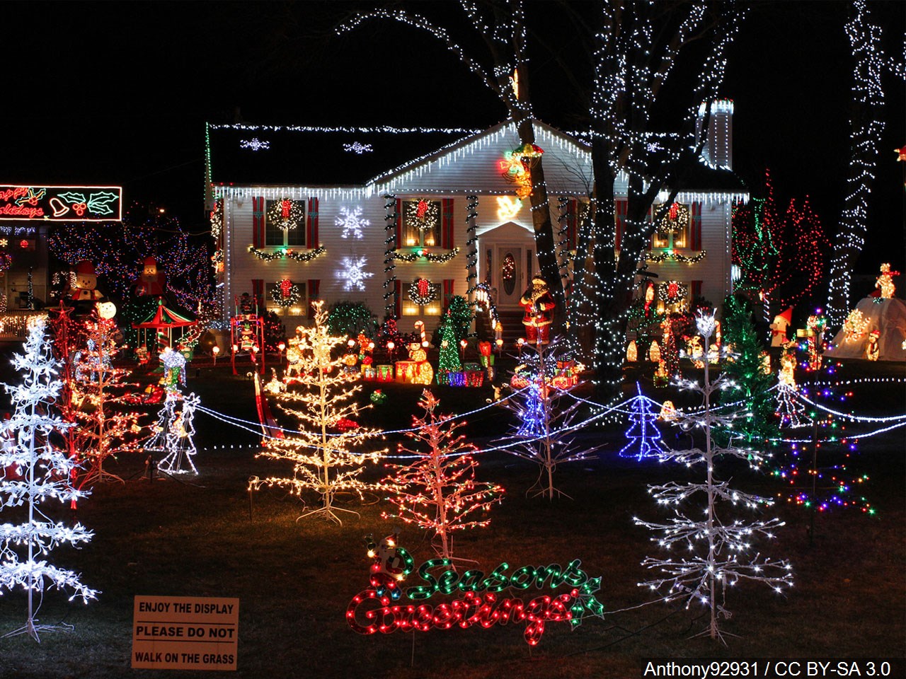 Should Christmas lights be up past New Years Day? 