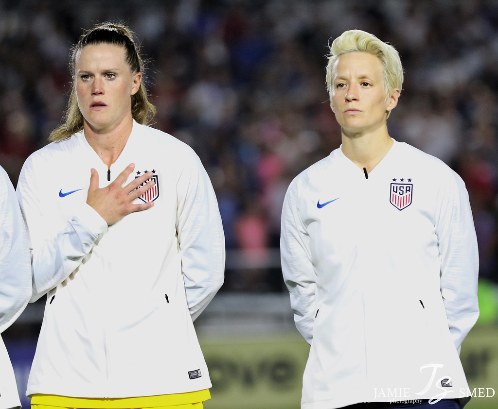 Is soccer player Megan Rapinoe disrespecting the national anthem?