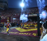 What was the play of the game in USC's win against Fresno State?