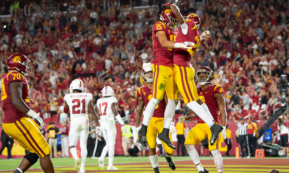 What was the USC play of the game against Stanford?