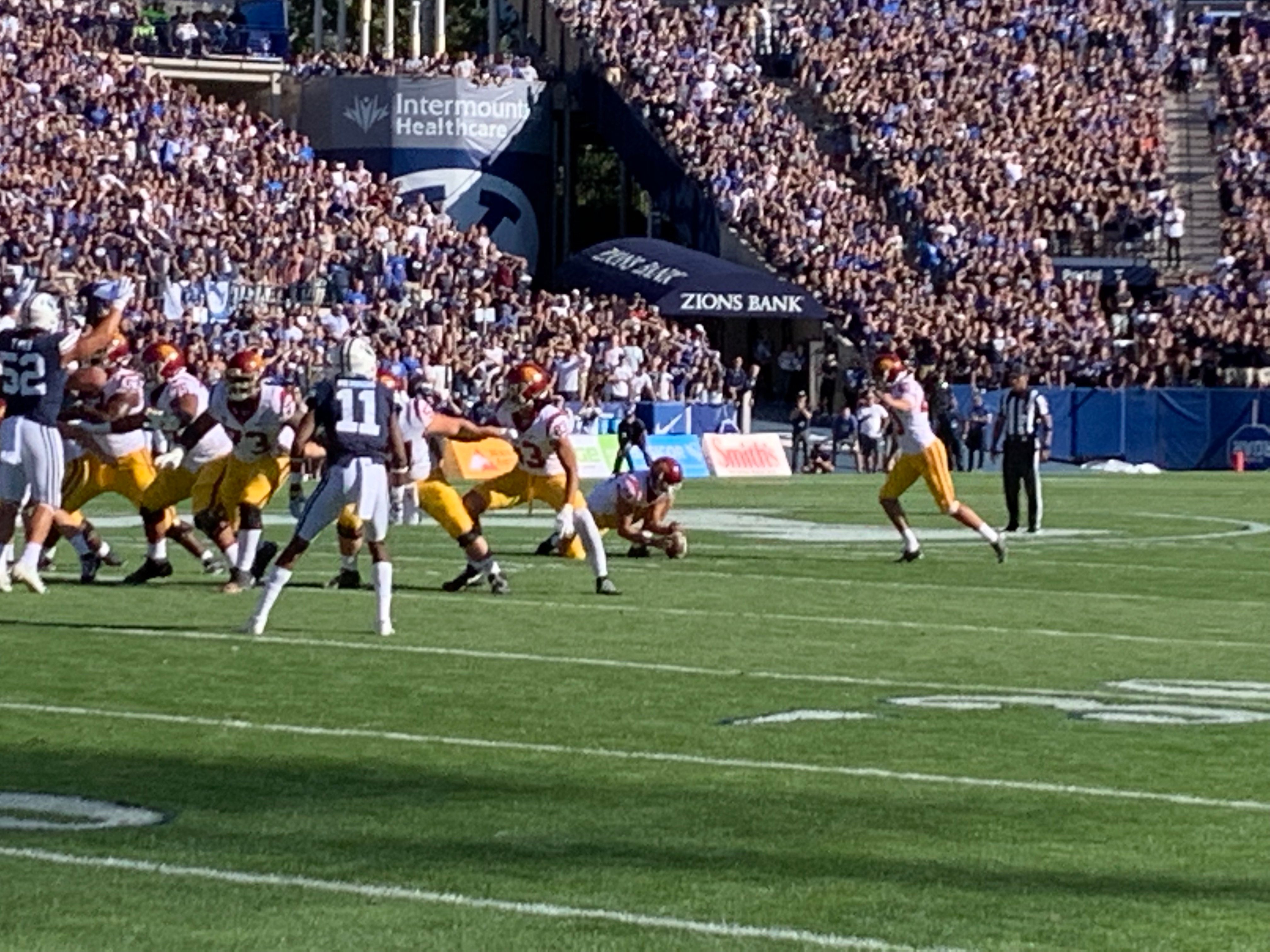 What was the USC play of the game against BYU?