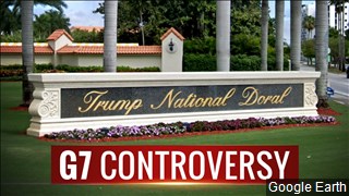 Should the president hold the G-7 summit at his resort?