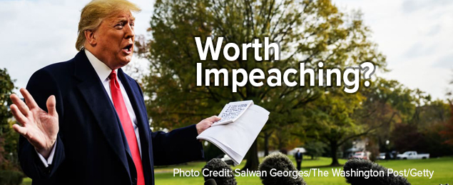 Trump held military aid for political reasons. Is it impeachable?
