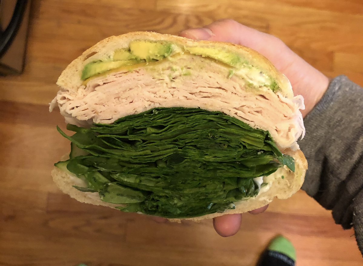 Is this too much spinach for a sandwich?