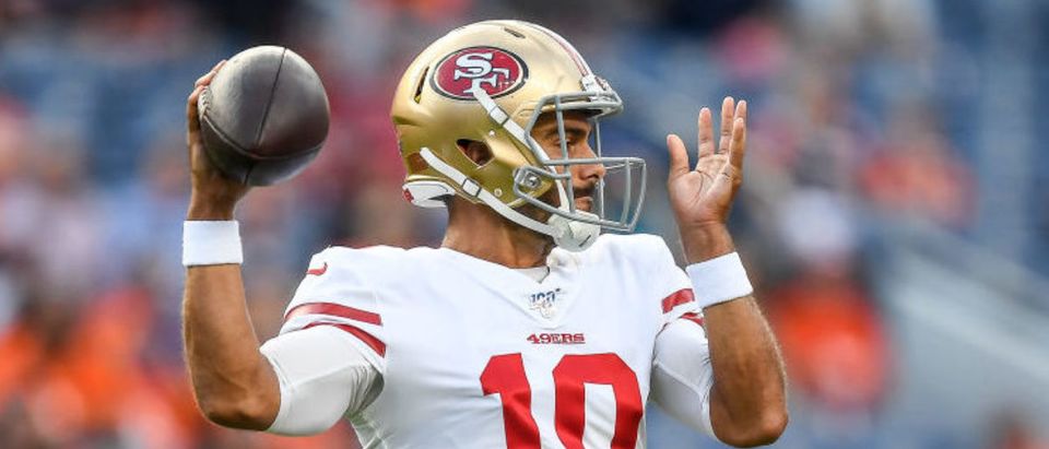 Will Jimmy Garoppolo throw an interception?