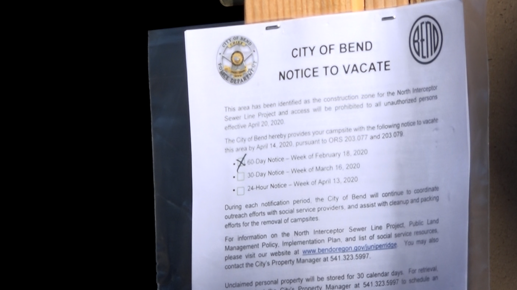 Is the City of Bend handling evictions in Juniper Ridge well?