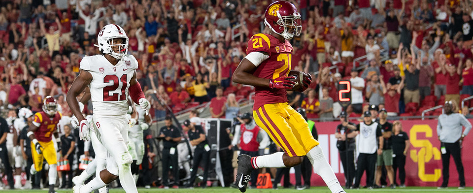 Will any USC WR top Michael Pittman's 2019 TD mark this fall?