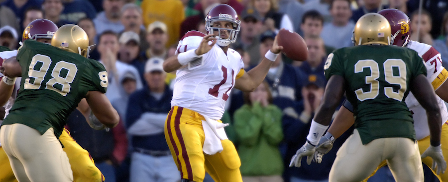 What was the bigger USC play against Notre Dame?