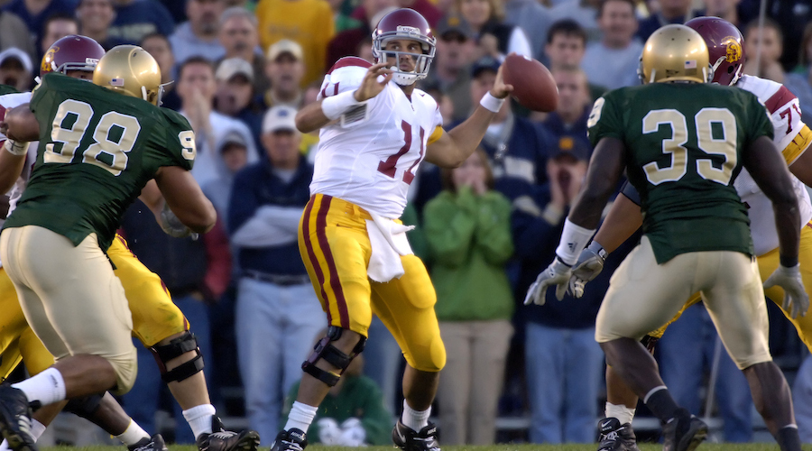 What was the bigger USC play against Notre Dame?