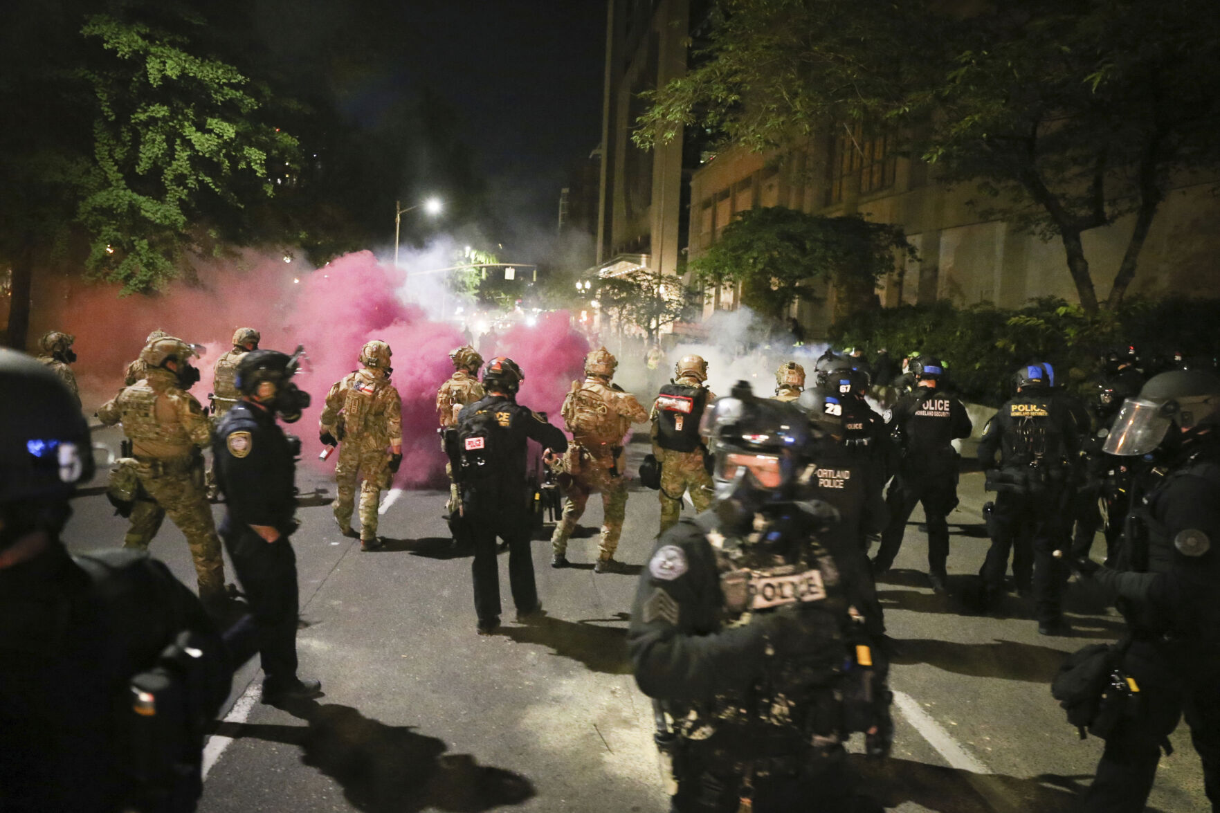 How do you view the government response to Portland protests?