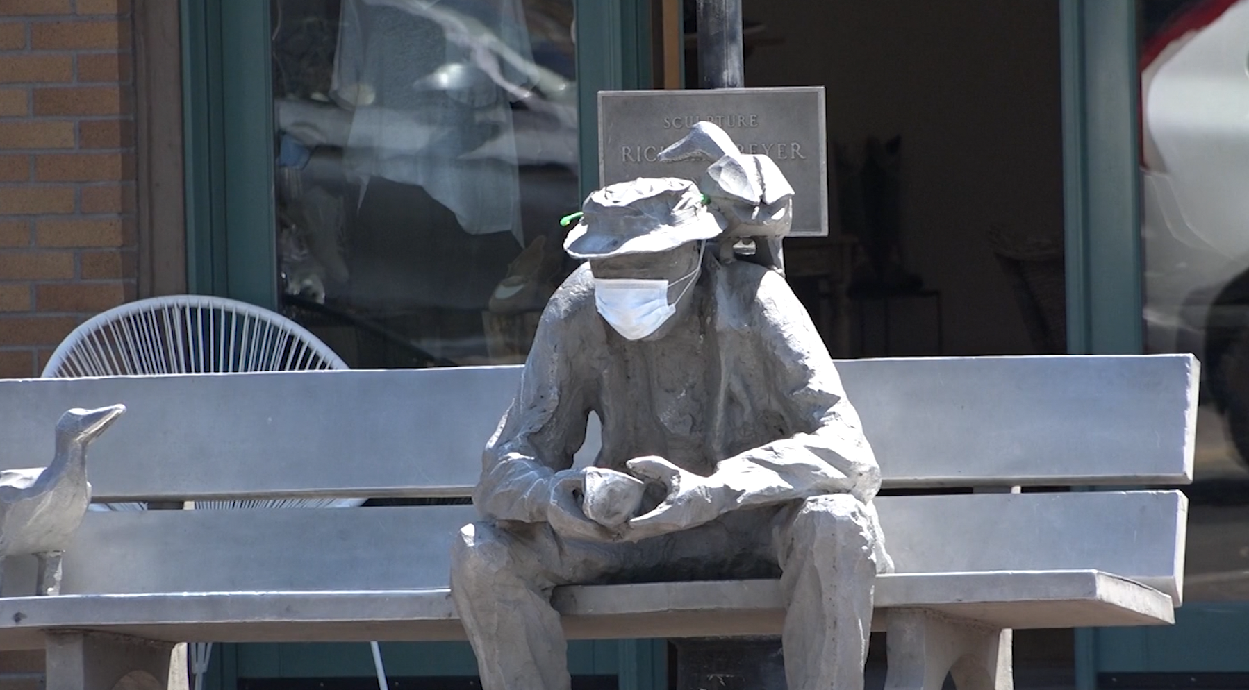 Have you ever taken a picture with "Art" in downtown Bend?