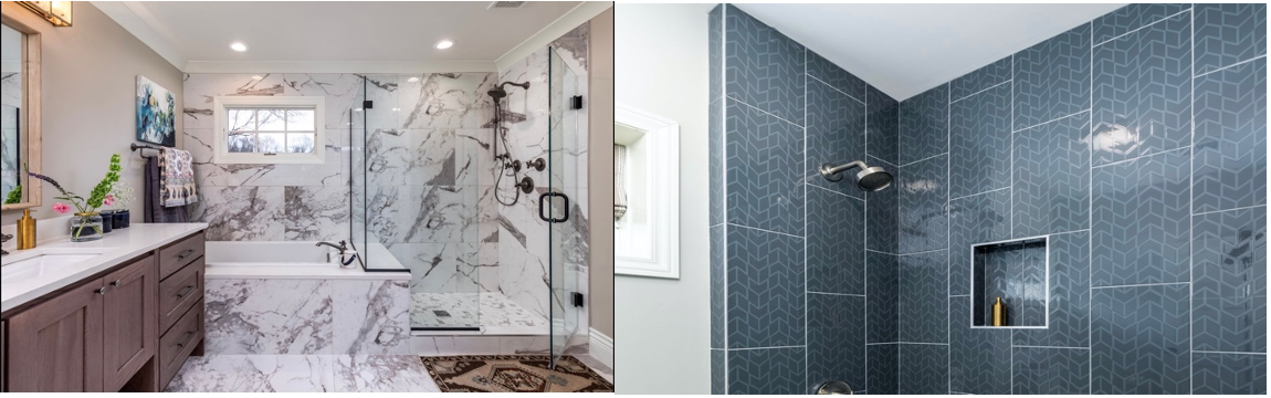 Do you prefer granite or tile in your shower?