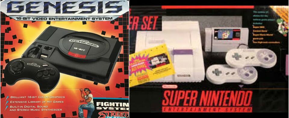 The ultimate never resolved 90s schoolyard question: Sega Genesis or Super Nintendo?