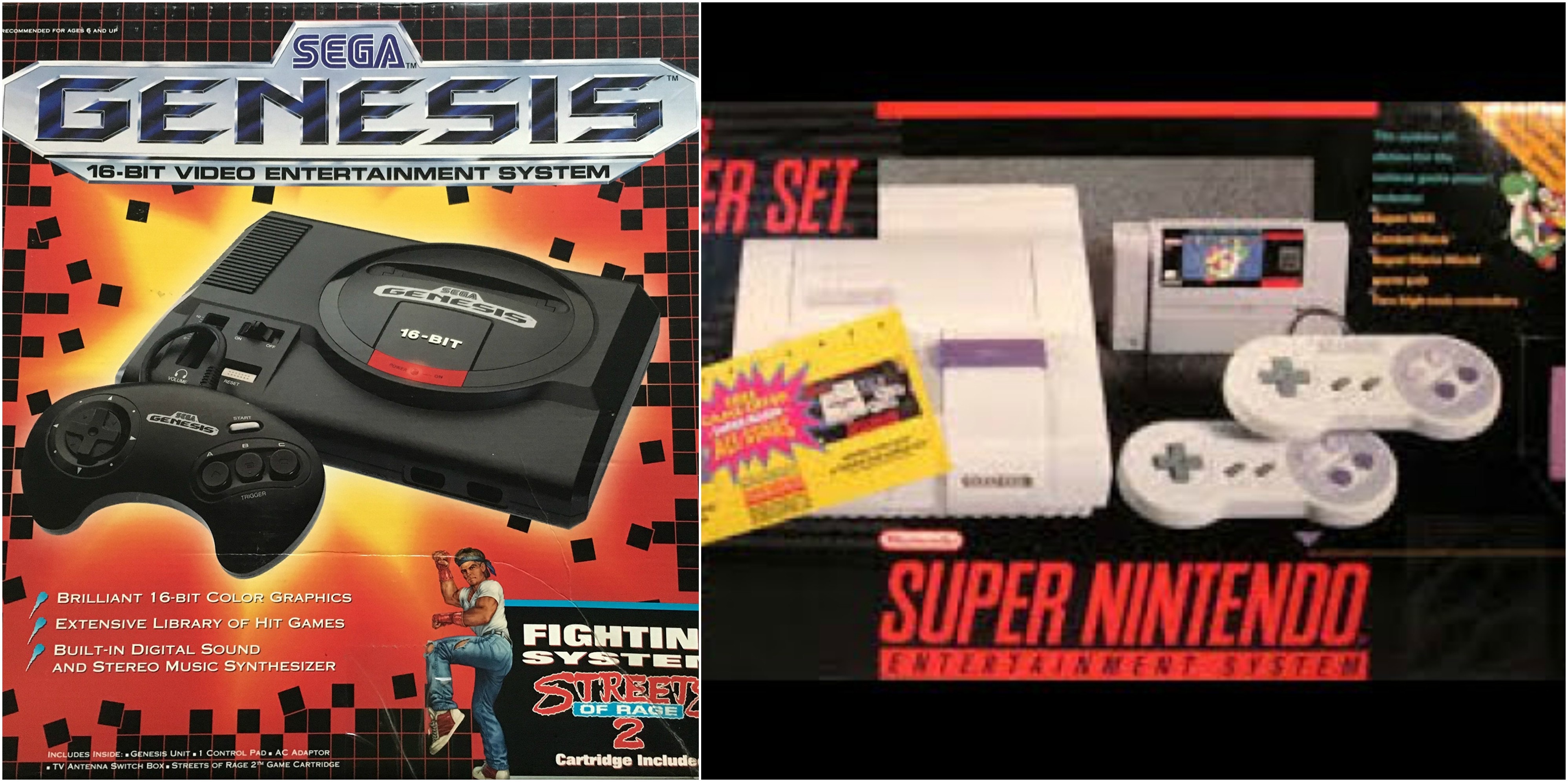 The ultimate never resolved 90s schoolyard question: Sega Genesis or Super Nintendo?
