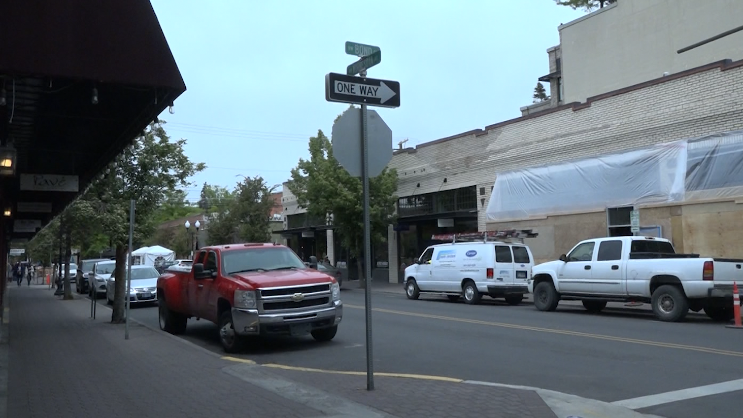 Which is more important for downtown Bend, a pedestrian promenade or something else?