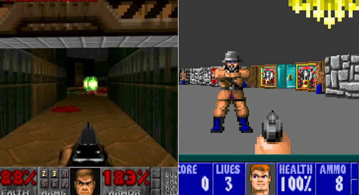 2 FPS games shaped the entire genre, but which is better?  Wolfenstein 3D or Doom?