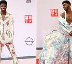 Which of Lil Nas X's BET Awards red carpet looks was better?
