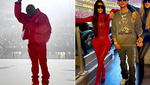 Who’s all-red outfit for Kanye West’s “Donda” listening event was better?