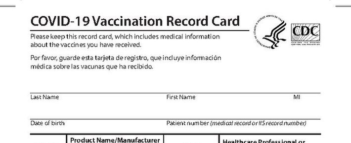 If someone told you that they were using a fake vaccination card what would be your response?