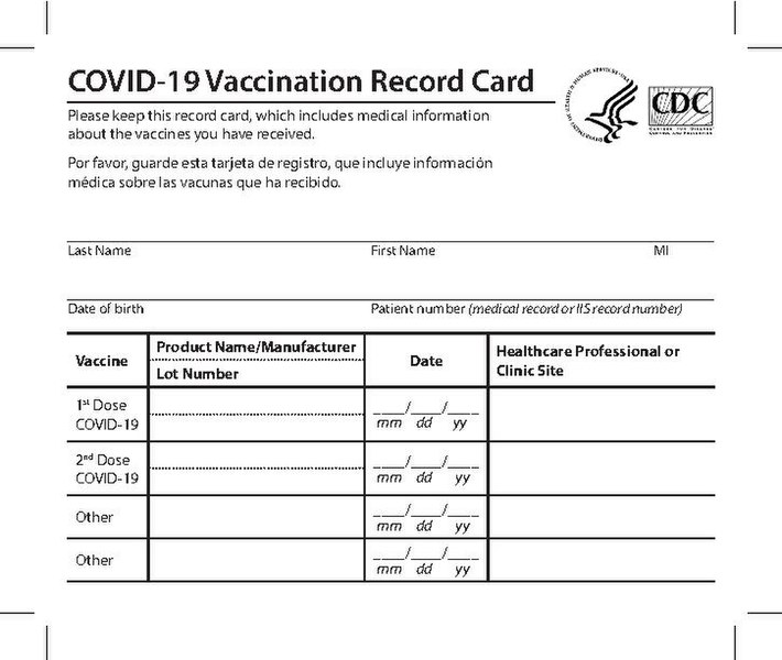 If someone told you that they were using a fake vaccination card what would be your response?