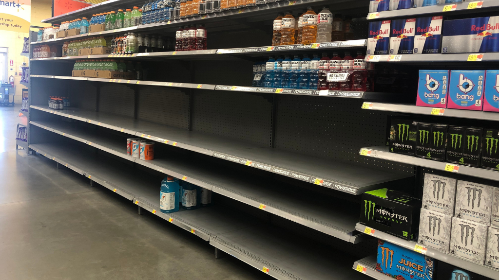 Are you noticing limited products on the shelves?