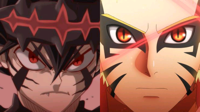 Devil Union Asta vs Baryon Mode Naruto 