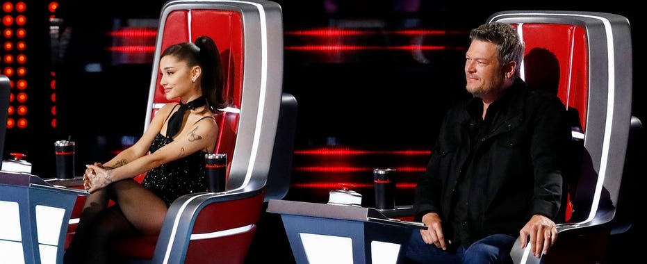 Does Ariana Grande have an edge on the Voice this season for having a huge fan base?